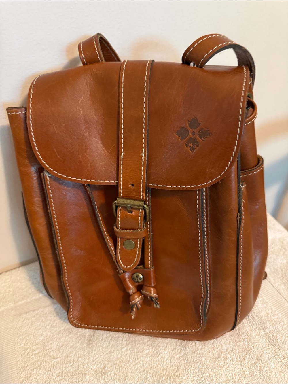 Patricia Nash leather backpack
